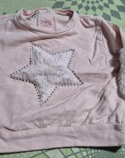 Pull rose a fourrure 80