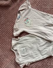 2 bodys court manche « lapin et enveloppe »