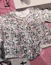 Chemiser à fleurs 6 mois 