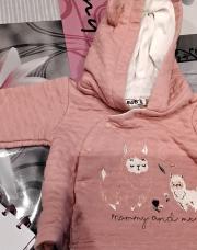 Pull rose avec mouton 9-12mois 