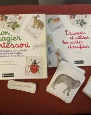 NEUF Mon imagier Montessori 150 cartes (PA:21€) boite décolorée mais neuf!