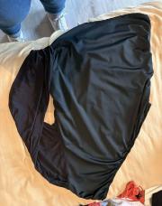 Blouse asymétrique manche transparents 1XL