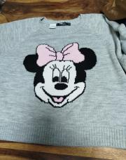 Pull Mikey gris et robe taille Xl