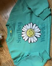 Pull court vert avec fleur - we - 8 ans 