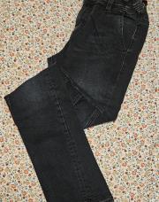 Jeans bleu foncé couture genoux TAO 14ans