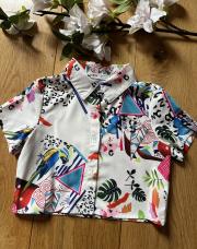 Chemisier court motif rétro et léopard - Shein - 6 ans 