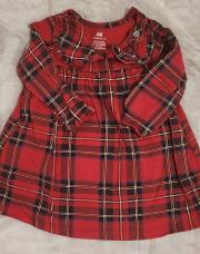 Robe à carreaux rouges H&M 62