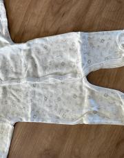 Pyjama blanc motif jungle 1 mois 