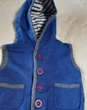 Gilet sans manche bleu 3/6 M