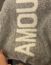 Pull Gris Amour Peace n’love TU