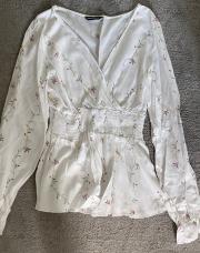 Blouse blanc fleuri Shein TM 