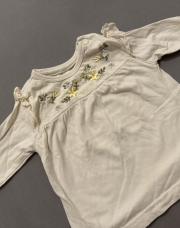 T-shirt longue manche creme 6M 