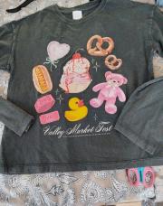 Blouse zara  11..12ans gris avec nounours canard 