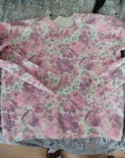 Pull 10ans rose fleuris