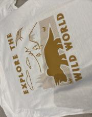 Blouse blanche dinosaures neuf 3ans 