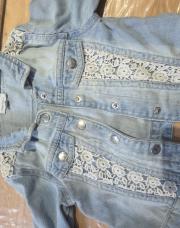 Veste en jeans Fagottino dentelle T18M
