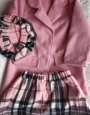 Ensemble 3 pièce rose 2/3 ans 