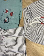 Ensemble Sergent Major avec deux tee-shirts 9mois 