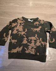 Pull vert foncé Name It, 1-1,5an, 86cm