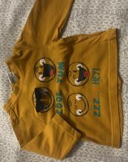 Pull jaune à lunette 