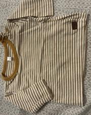 Pull jaune ligner blanc et jaune 