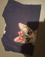 Tee-shirt longues manches chat