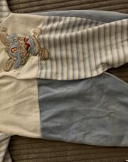 Pyjama bleu/blc 50cm