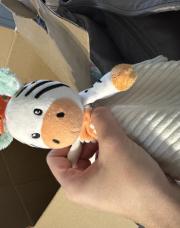 Doudou zèbre baby smile 