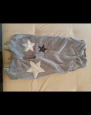 gigoteuse convertible en combi babyboom 6/12 mois grise chaude avec étoiles