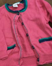 Gilet  fuschia 74 cm