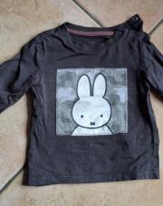 T-shirt manches longues 18 mois gris (Miffy)