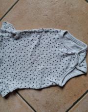 Body manches courtes crème et noir