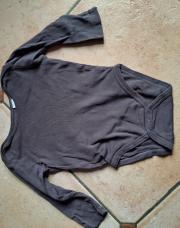 Body manches longues gris foncé 18 mois