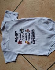 Body blanc manches courtes super héro