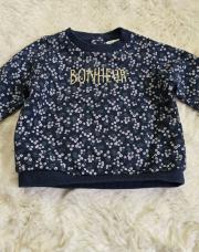 Sweat TAO 6 mois bleu fleuri