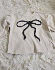 Sweat zara 2 ans beige noeud