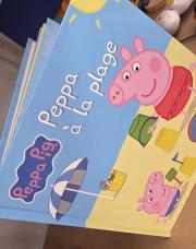 Livre peppa à la plage