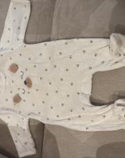 Pyjama beige ourson chien 1 mois