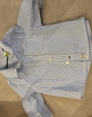 Chemise rayée blanche bleu /tao/3 mois