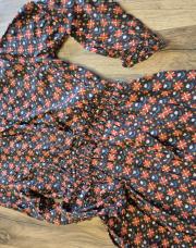 Robe fleur orange tao 6 ans 