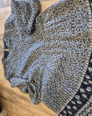 Robe bleue fleurs mayoral 6 ans