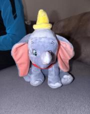 Peluche Dumbo chapeau jaune 