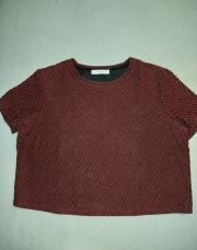 Blouse bordeaux mangé t.m