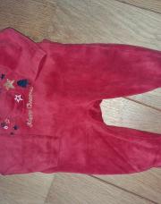 Pyjama velour rouge, Noel
