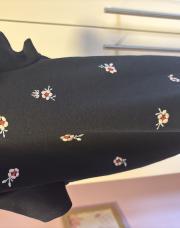 Robe ikks fleurs bleue marine 74 