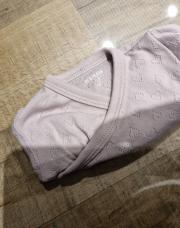 Body ML mauve cœur dentelle 