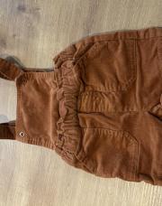 Salopette velours côtelé marron T3mois