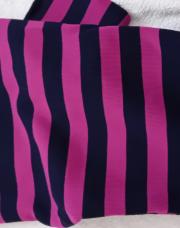 Robe 8 ans rayée mauve noir