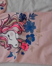T-shirt et sac 8ans licorne rose C&A