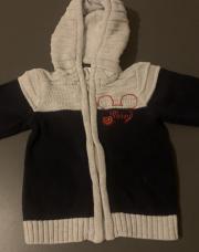 Gilet à capuche Mickey 0-3 mois 60 cm